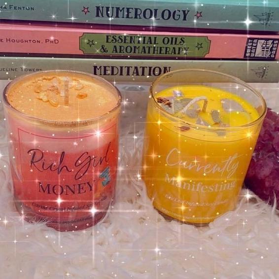 Currently Manifesting Bay Leaf Infused Soy Candle