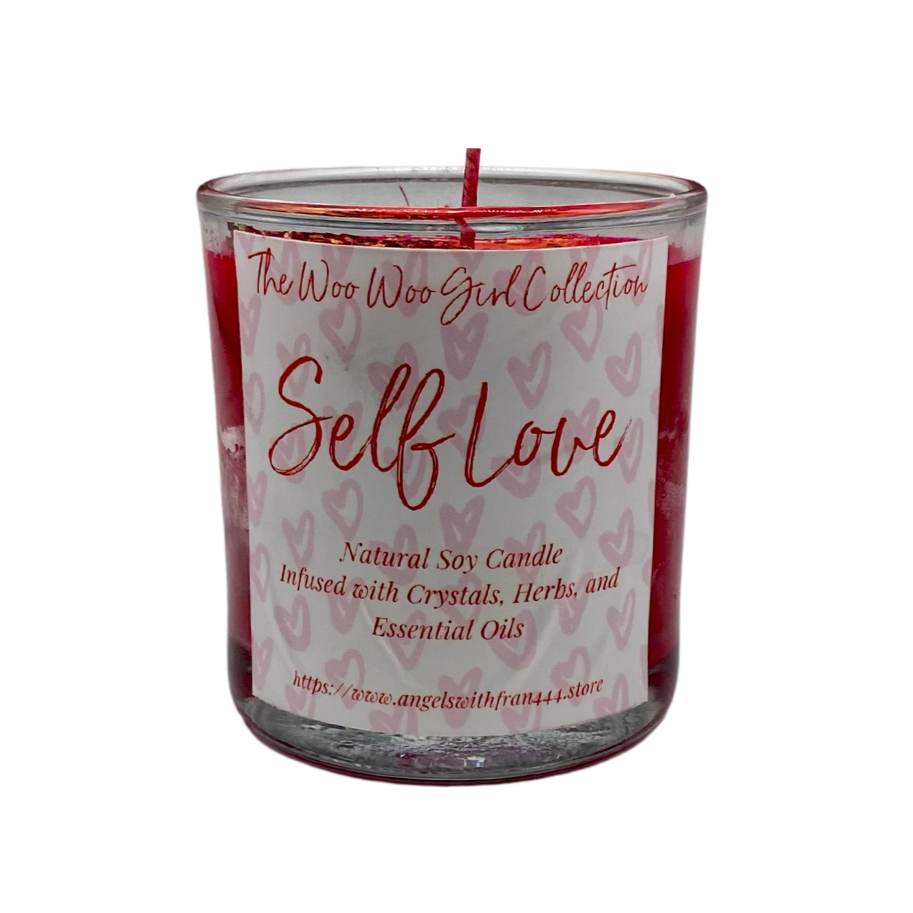 Self Love Crystal Infused Soy Candle