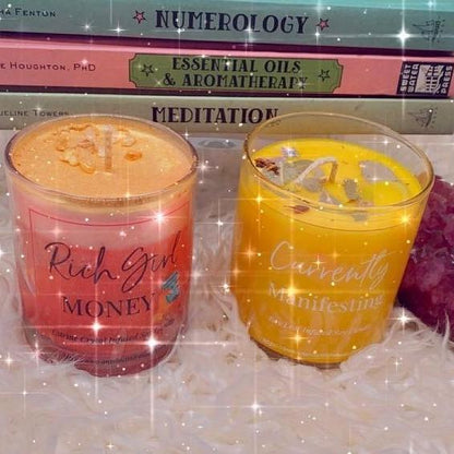 Currently Manifesting Bay Leaf Infused Soy Candle