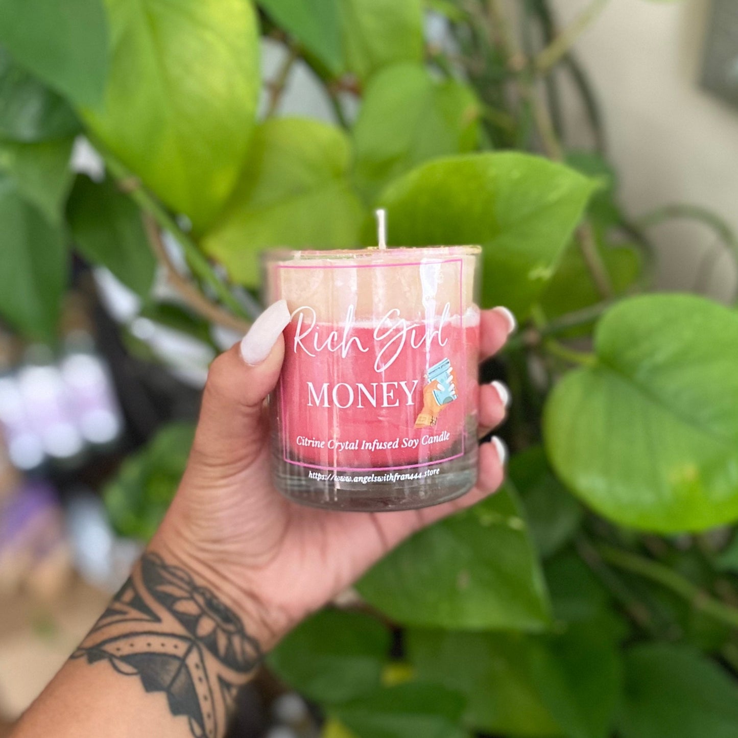 Rich Girl Money Citrine Infused Soy Candle