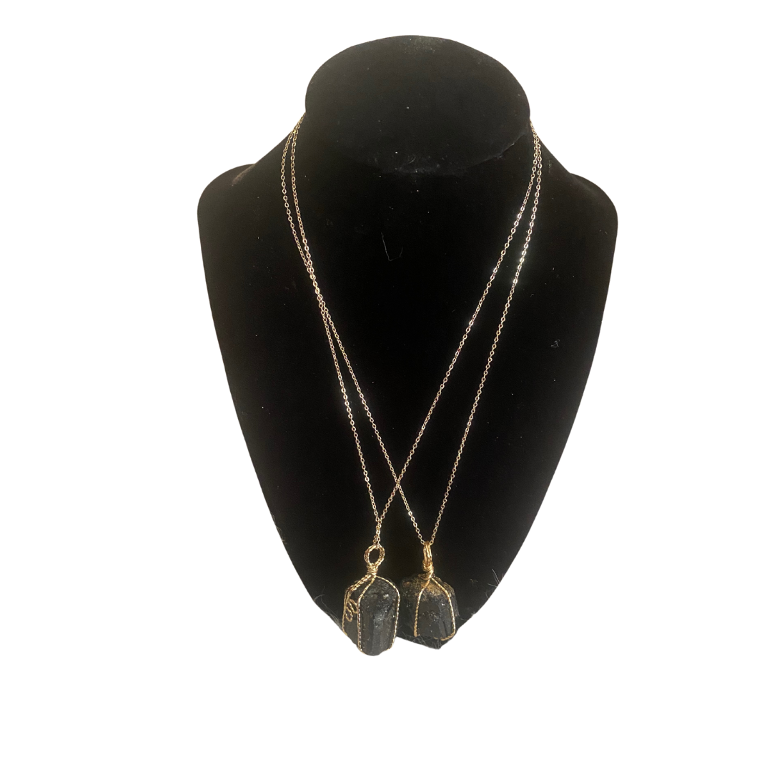 Black Tourmaline Pendant Necklace