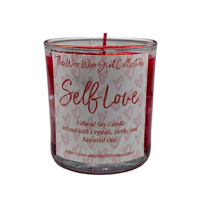 Self Love Crystal Infused Soy Candle