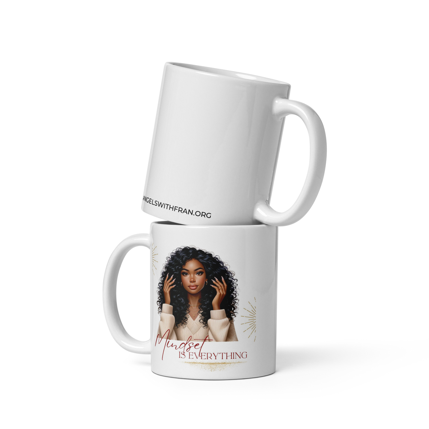 Mindset is Everything Mug (Black Hair)