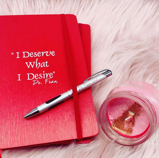 "I Deserve What I Desire" Journal with Pen